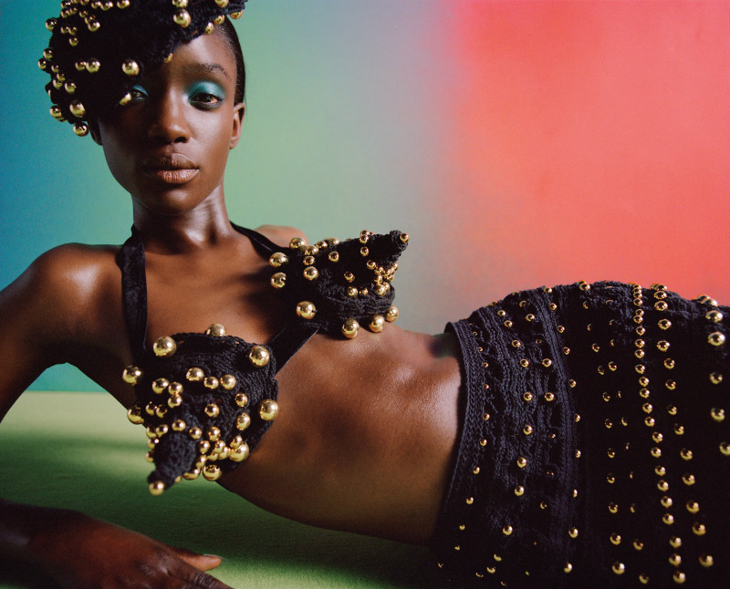 Maty Fall Diba featured in Schiaparelli, July 2022