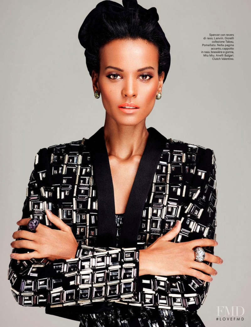 Liya Kebede featured in Una Donna Per Le Donne, April 2013