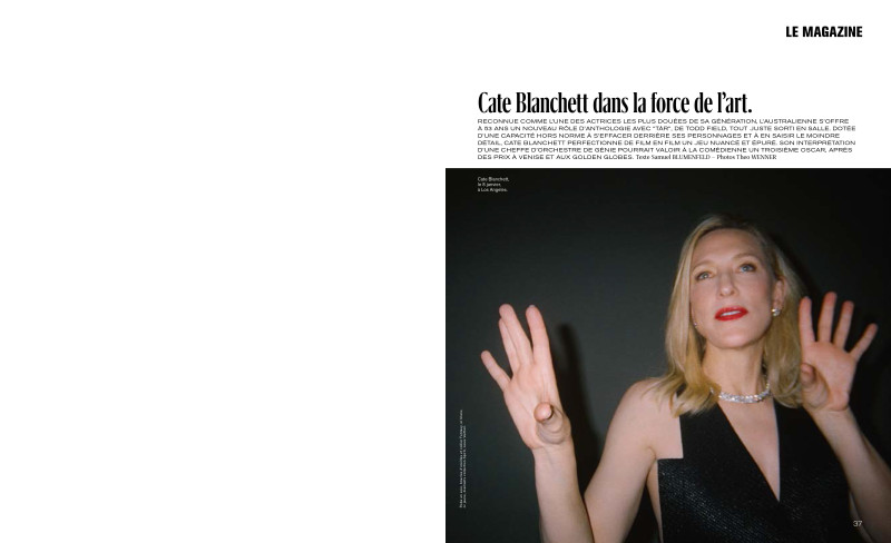 Cate Blanchett Dans La Force De L\'art, January 2023