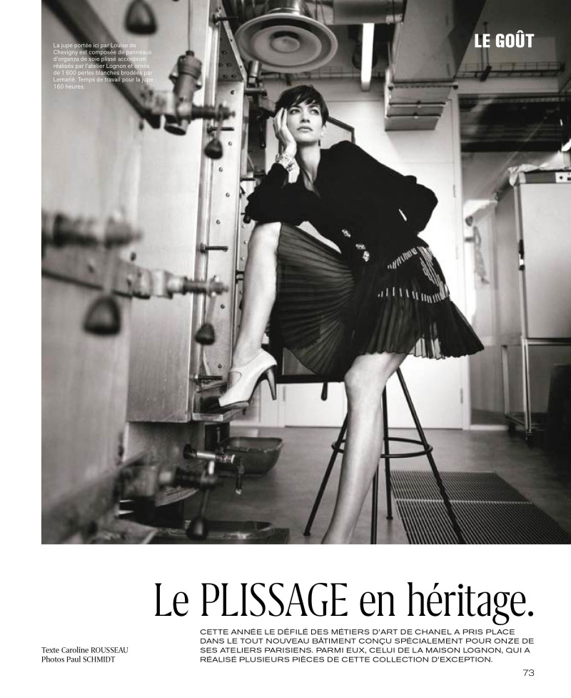 Louise de Chevigny featured in Le Plissage En Héritage, December 2021