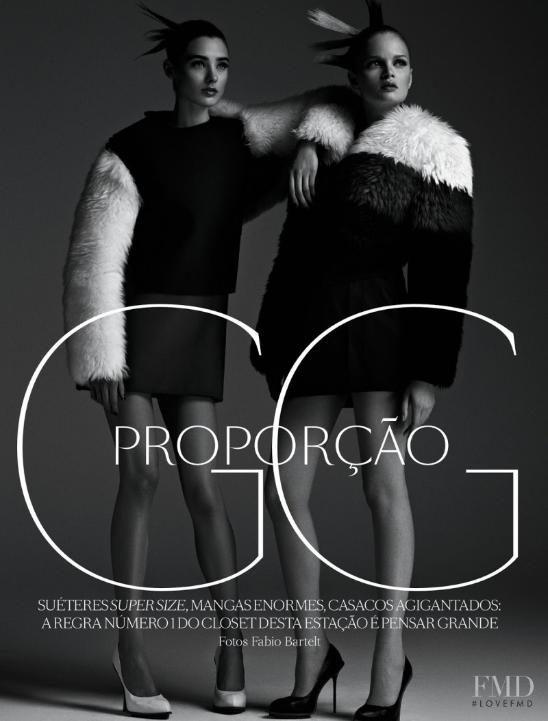 Carolina Thaler featured in Proporcao GG, April 2013