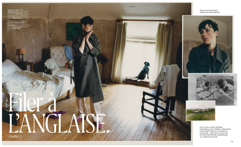 Edie Campbell featured in Filer À L\'anglaise (chapter 2), September 2020