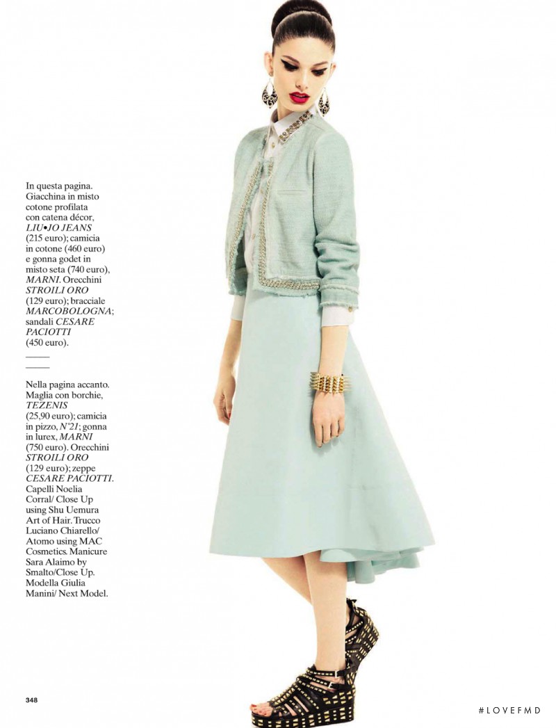 Audrey Rock In Glamour Italy With Giulia Manini Wearing Marni,Cesare ...