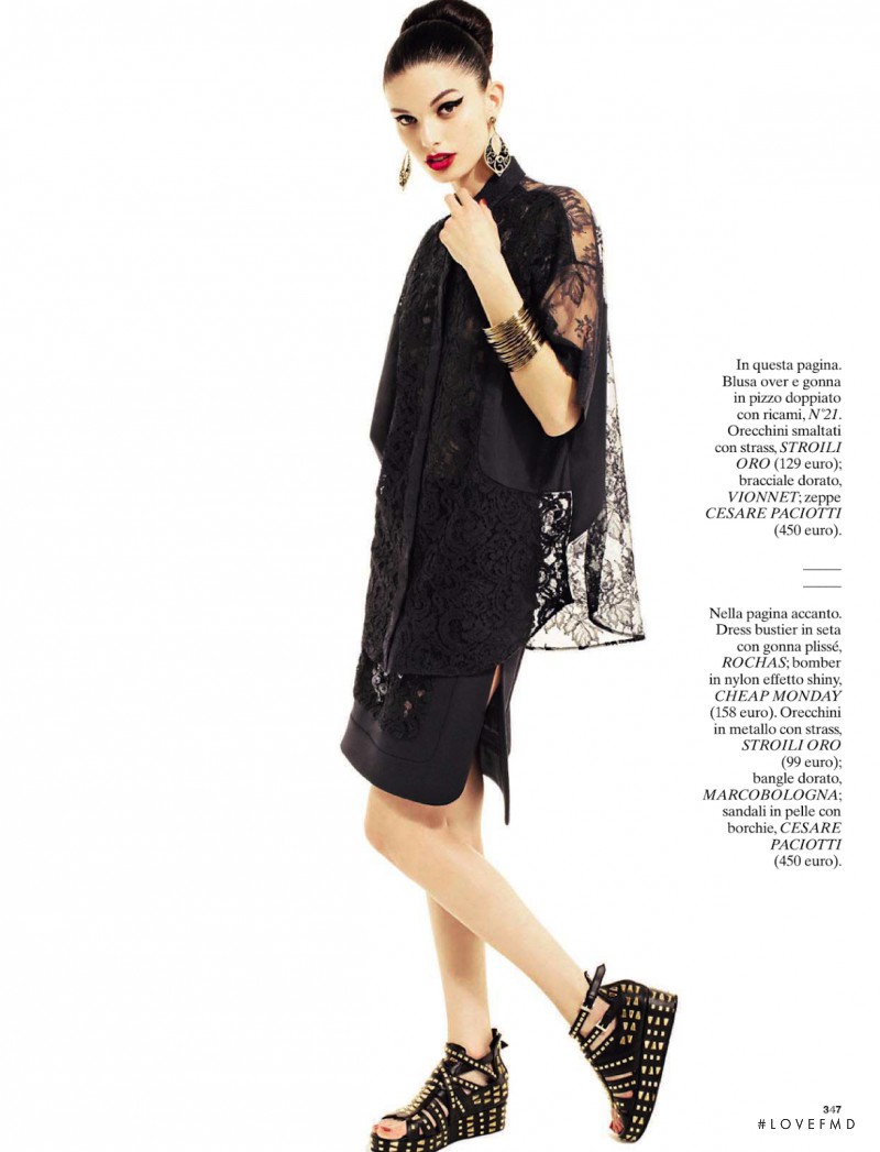 Giulia Manini featured in Audrey Rock, April 2013