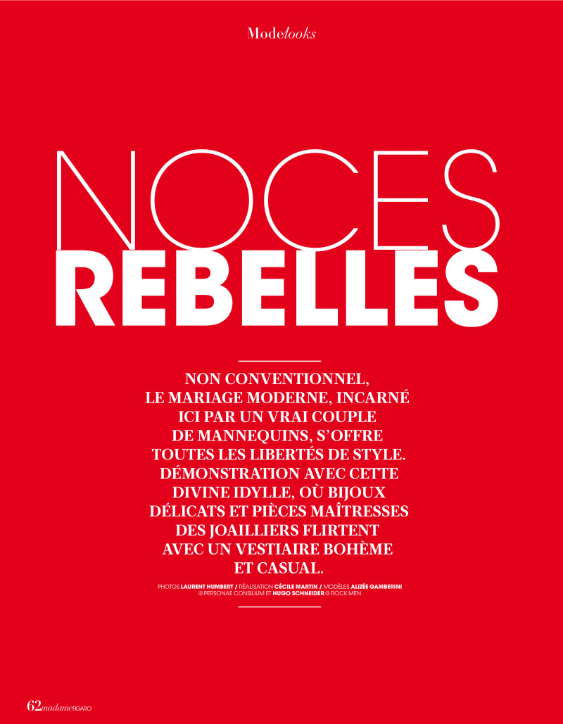 Noces Rebelles, February 2021