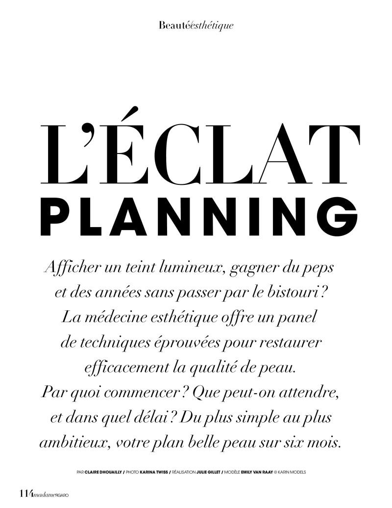 L\'eclat Planning, September 2020