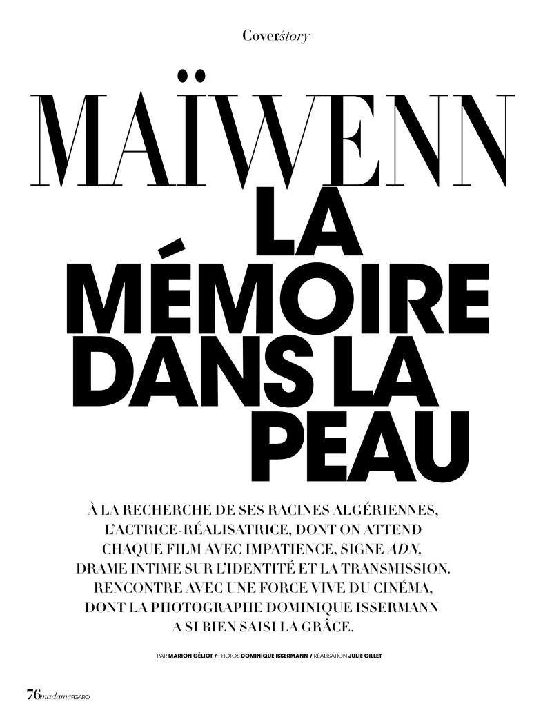 La Mémoire Dans La Peau, October 2020