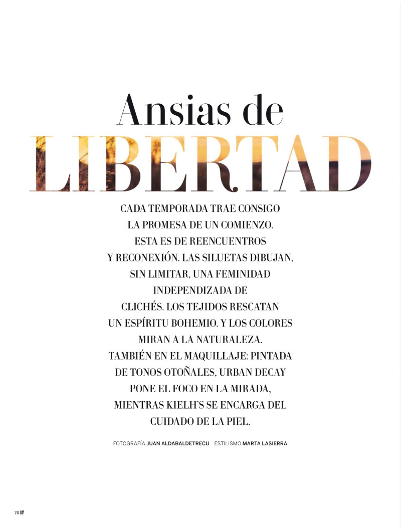 Mia Gruenwald featured in Ansias De Libertad, September 2020