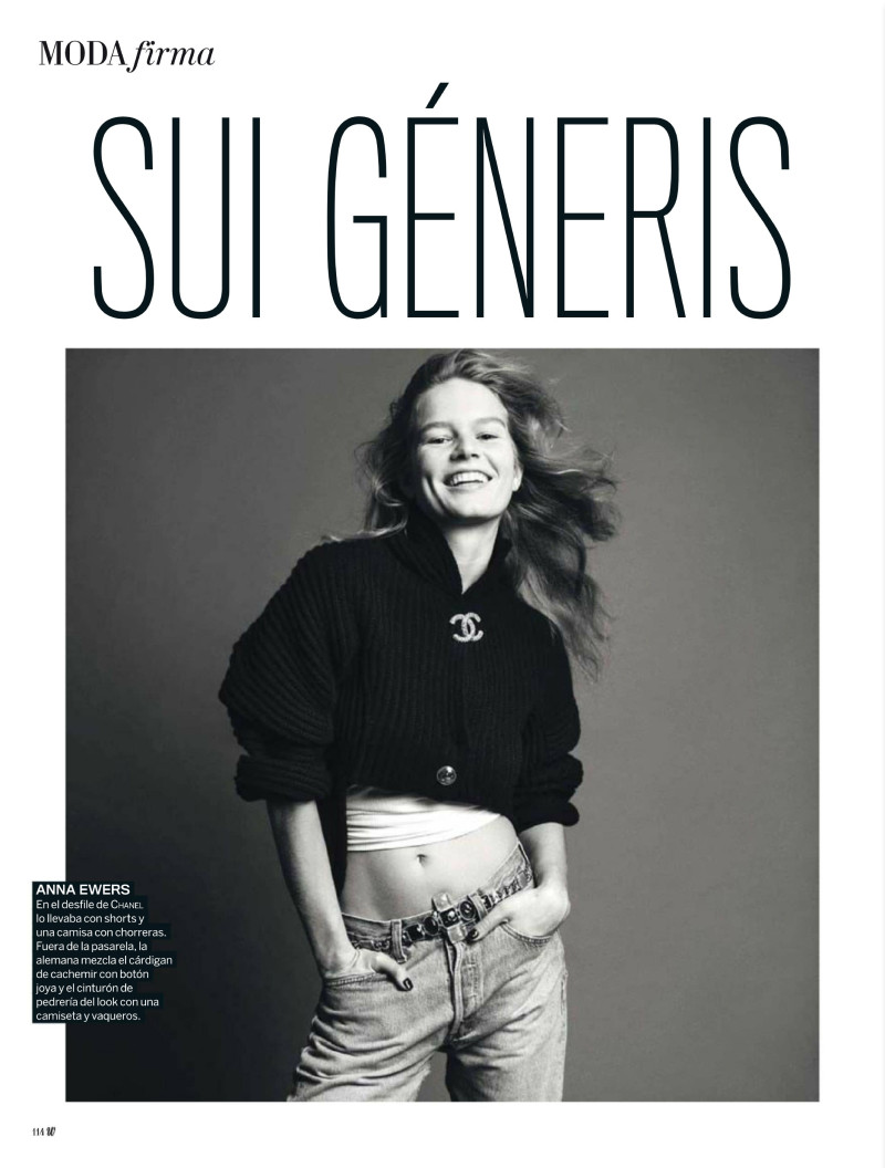 Anna Ewers featured in Sui Géneris, September 2020