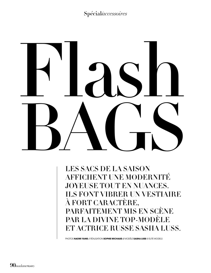 Flash Bags, September 2020