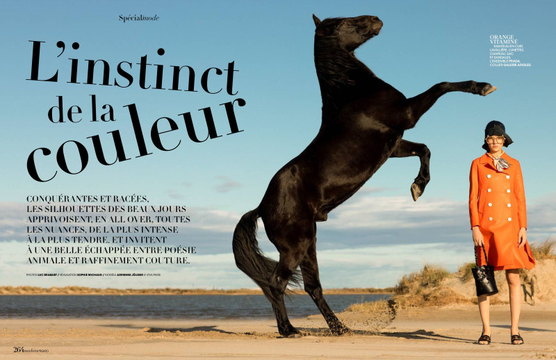 Adrienne Juliger featured in L\'instinct De La Couleur, February 2020