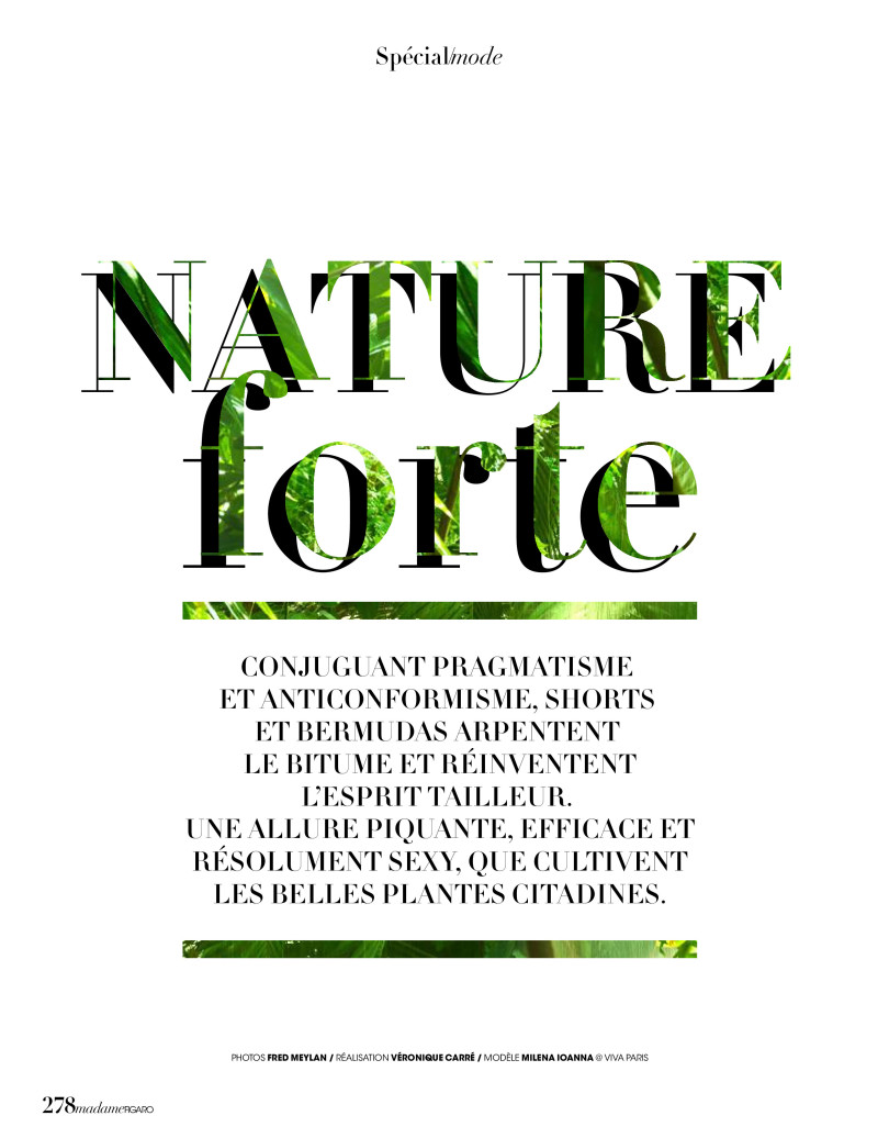 Milena Ioanna featured in Nature Forte, February 2020