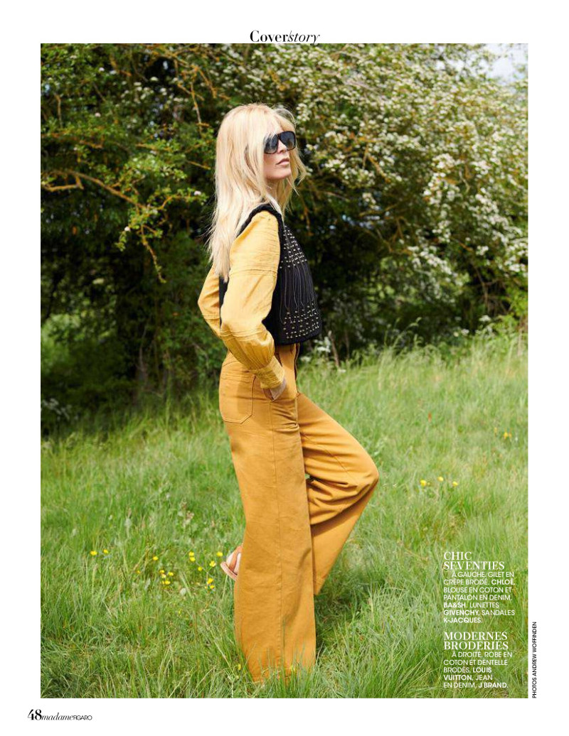 Claudia Schiffer featured in L\'instinct Mode, June 2019