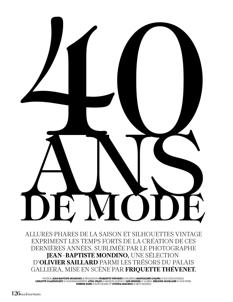 40 Ans De Mode, October 2020