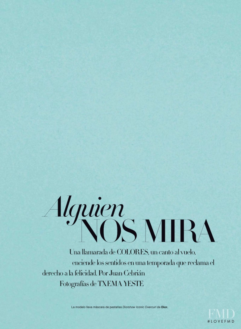 Daphne Groeneveld featured in Alguien Nos Mira, April 2013