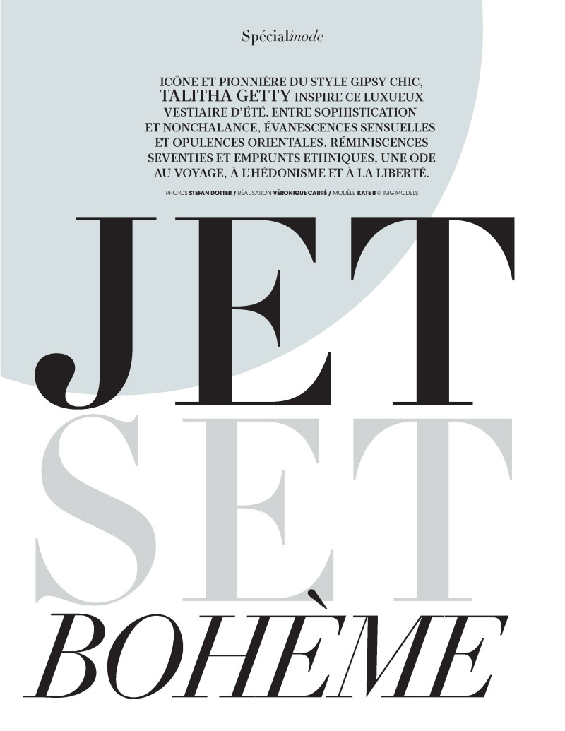 Kate Bogucharskaia featured in Jet Set Bohème, February 2019