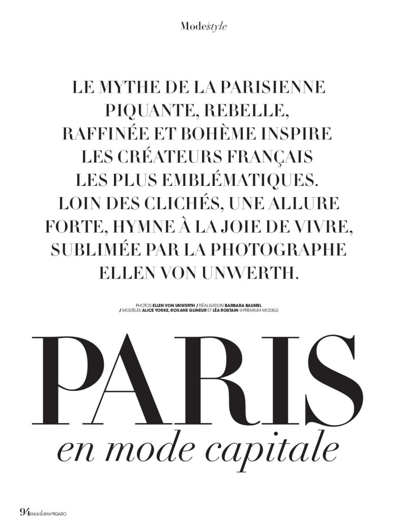 Roxane Glineur featured in Paris: En Mode Capitale, March 2019