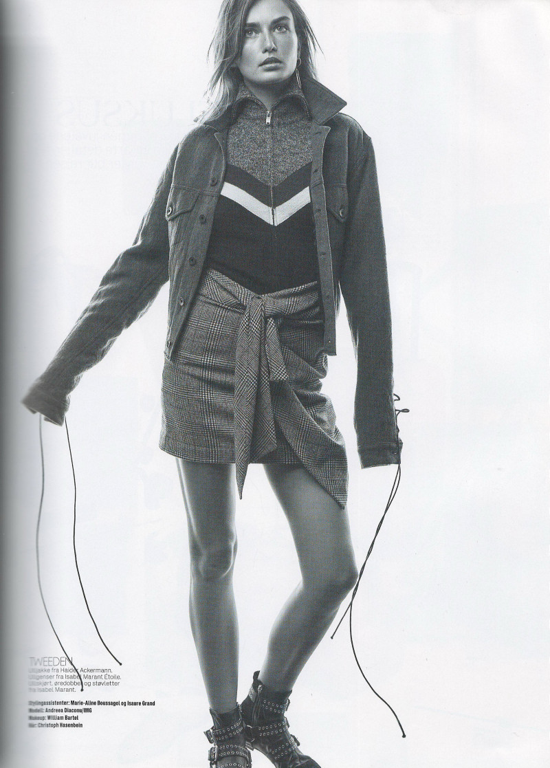 Andreea Diaconu featured in Isabels Metode, December 2016