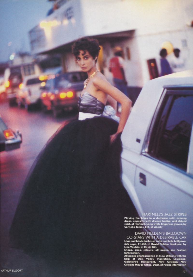 Christy Turlington featured in Southern Belles, June 1990