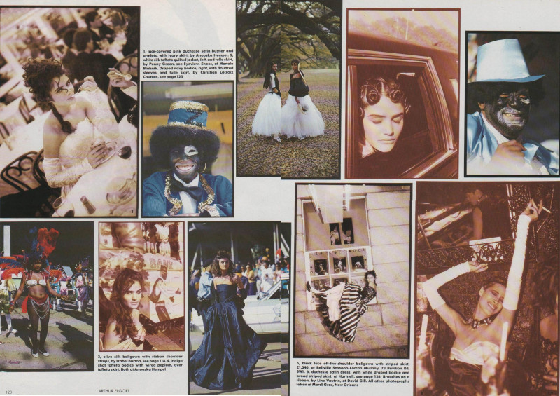 Christy Turlington featured in Southern Belles, June 1990