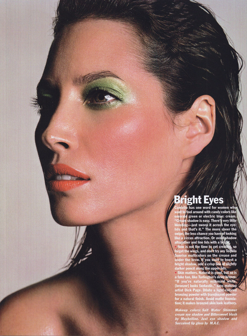 Christy Turlington featured in Spring Zing, March 2001