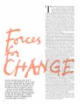 Forces for change