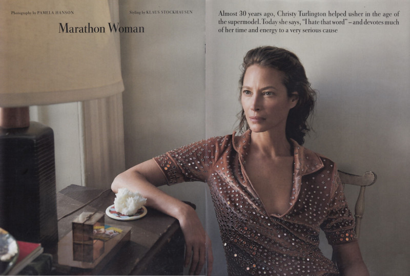 Christy Turlington featured in Marathon woman, February 2018