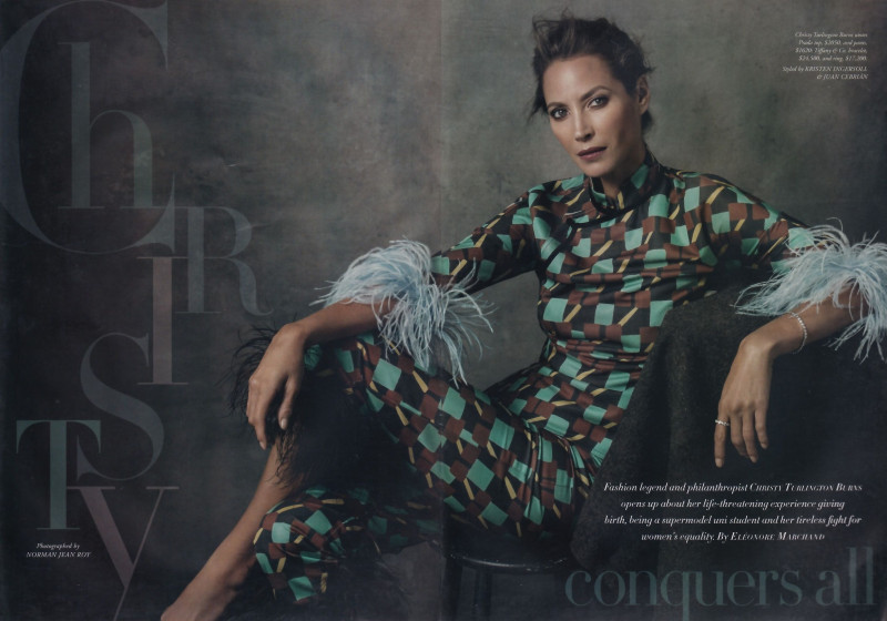 Christy Turlington featured in Christy conquers all, March 2017