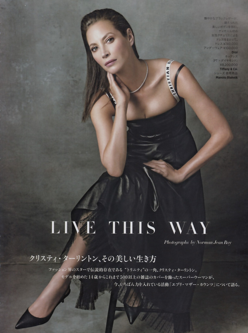 Christy Turlington featured in Live this way, April 2024