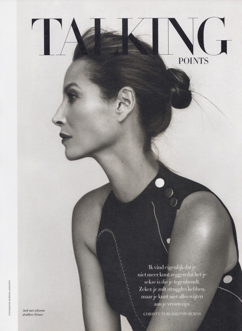 Christy Turlington featured in Talking points, April 2017