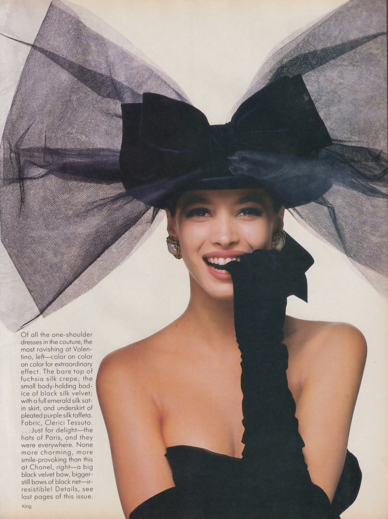 Christy Turlington featured in The romance of it all, October 1986