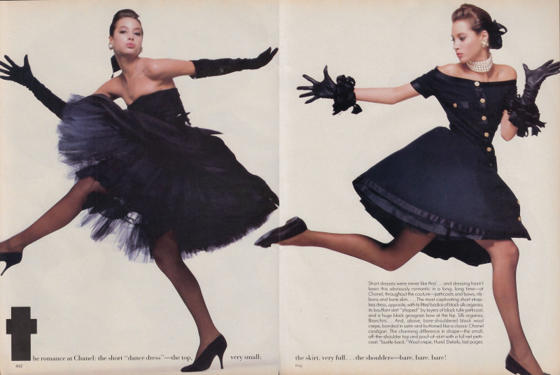 Christy Turlington featured in The romance of it all, October 1986