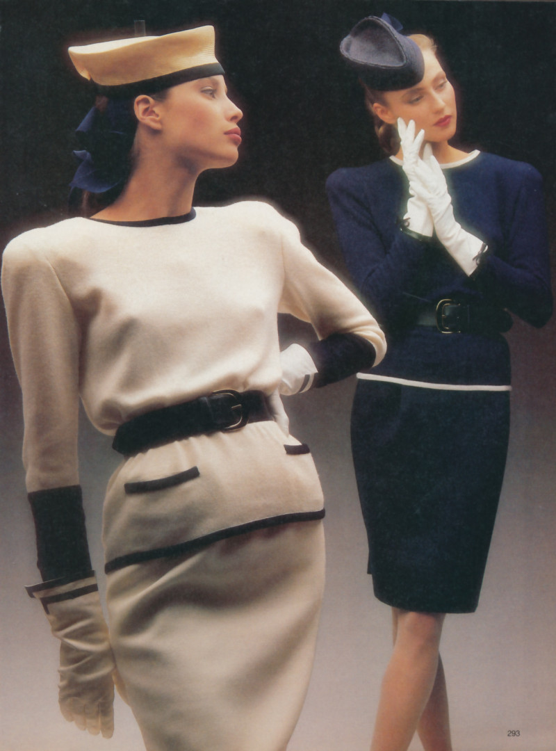 Christy Turlington featured in The lively art of couture, August 1986