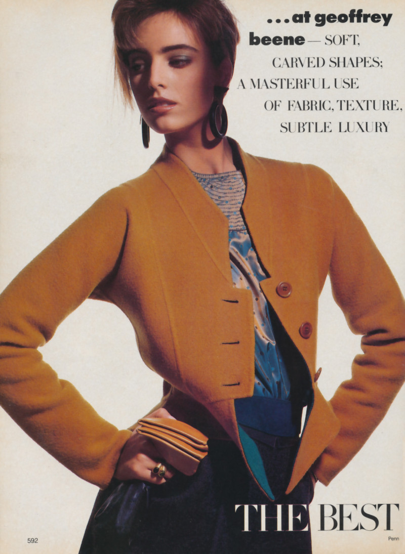 Christy Turlington featured in The best of american style, September 1986