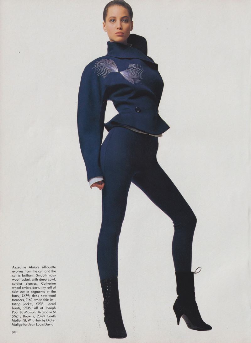 Christy Turlington featured in Shape, September 1986