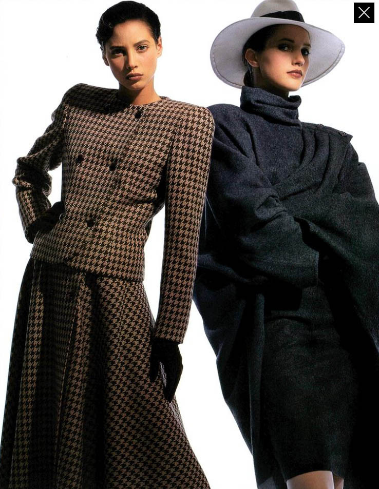 Christy Turlington featured in Rigorosamente femminili, October 1986