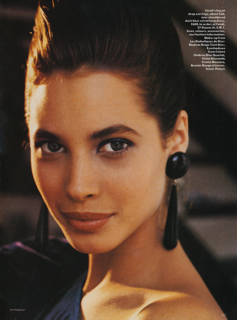 Christy Turlington featured in Portrait of a new Star, October 1986