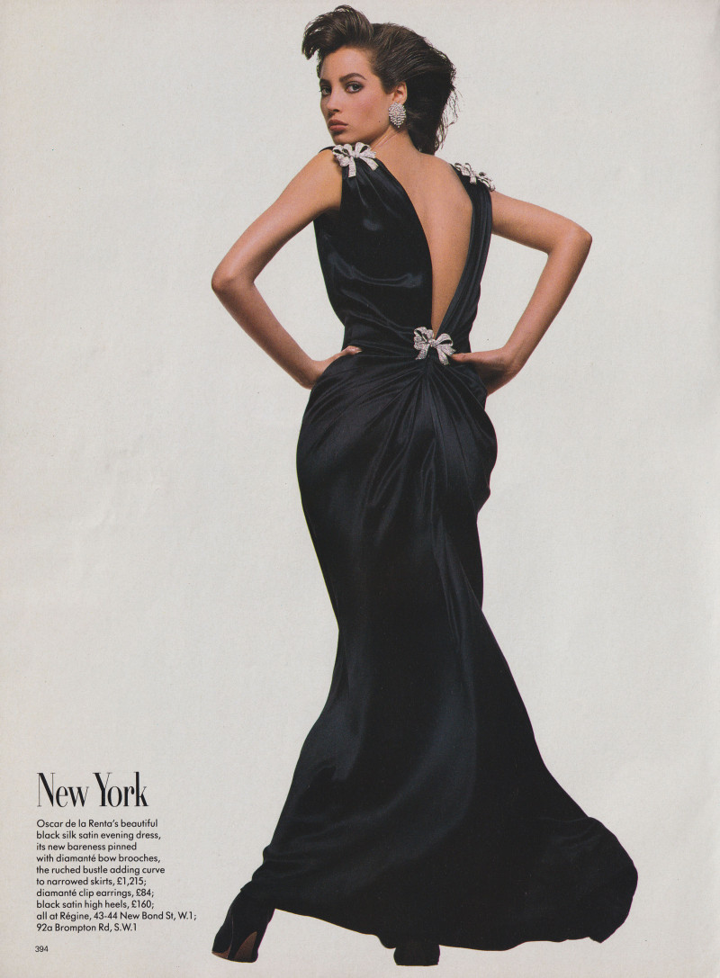 Christy Turlington featured in Modern times, September 1986