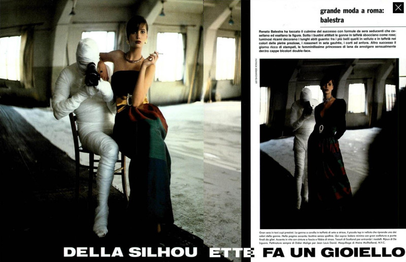 Christy Turlington featured in Della silhouette fa un gioiello, September 1986