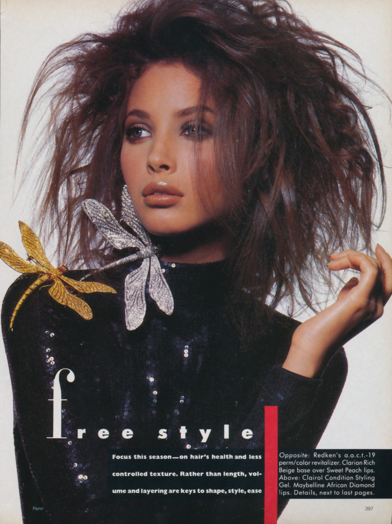 Christy Turlington featured in Color\'87, October 1987