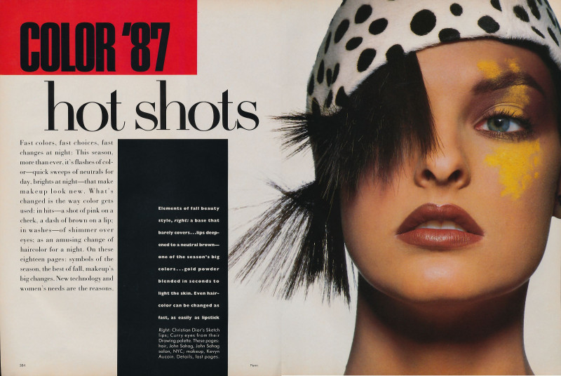 Christy Turlington featured in Color\'87, October 1987