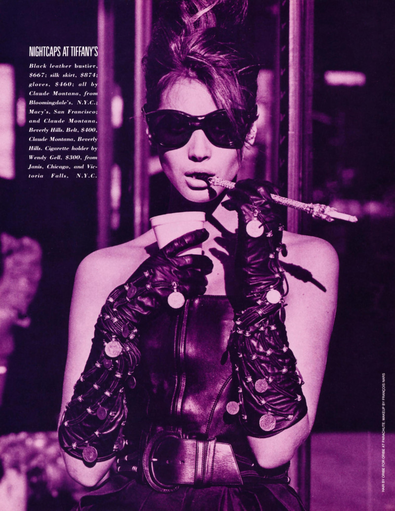 Christy Turlington featured in Funny face, July 1987