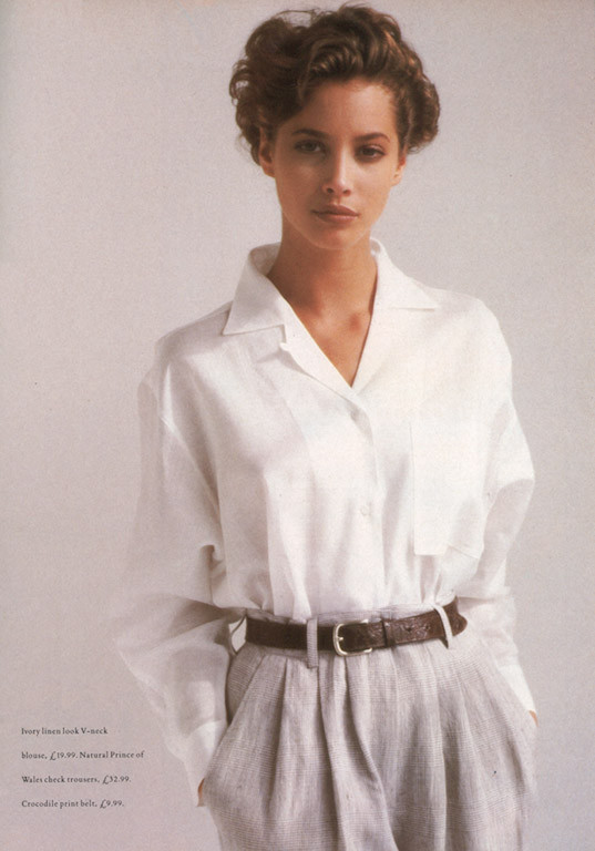 Christy Turlington featured in Next Collection, March 1987