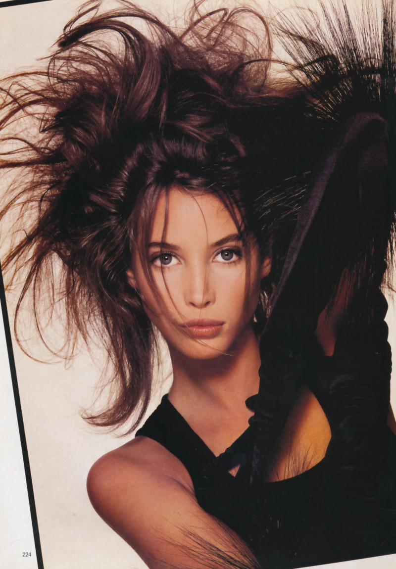 Christy Turlington featured in The cocktail party, December 1987