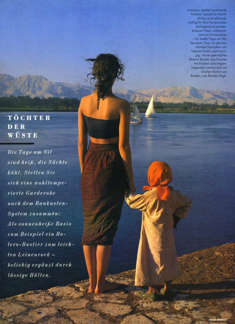 Christy Turlington featured in Tochter der Wuste, June 1987