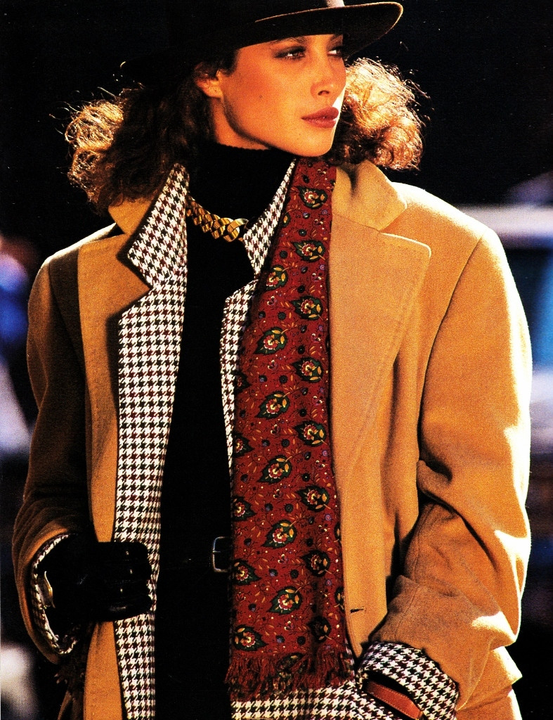 Christy Turlington featured in Ville appeal, February 1988