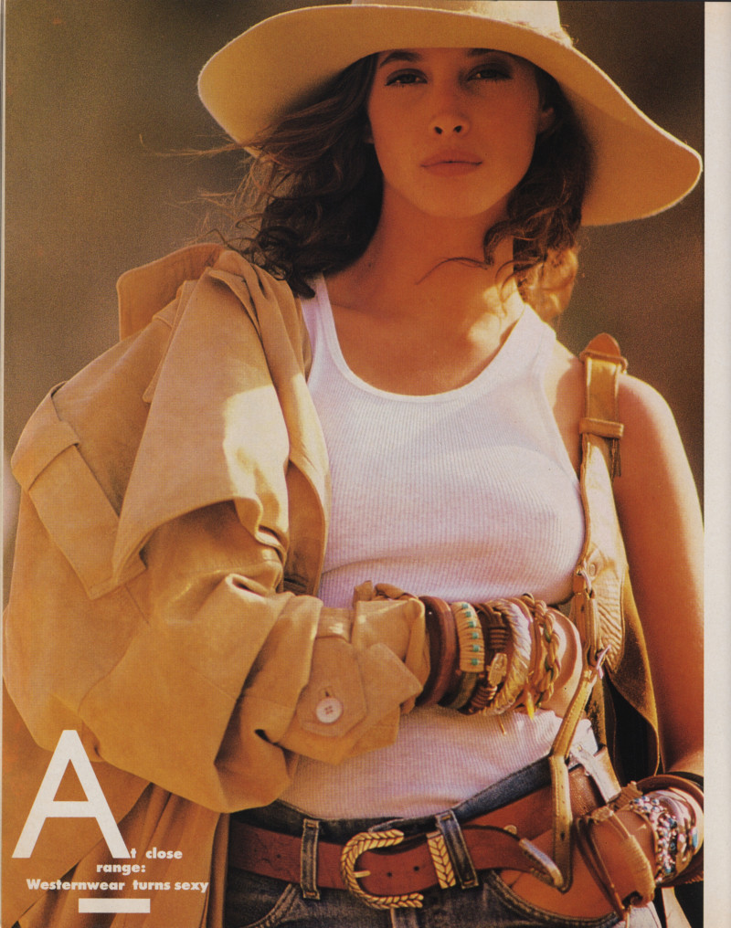 Christy Turlington featured in Sharp focus - The best of the west, July 1988