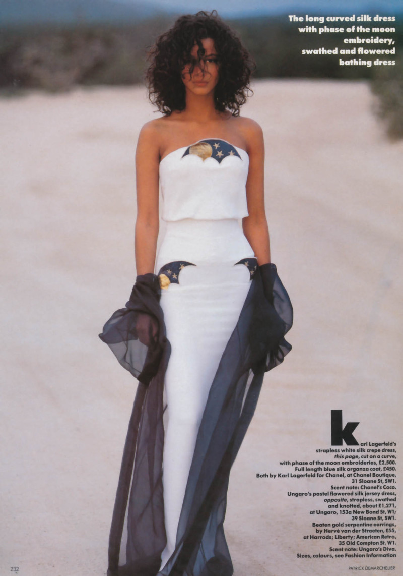 Christy Turlington featured in Pure summer style, April 1988