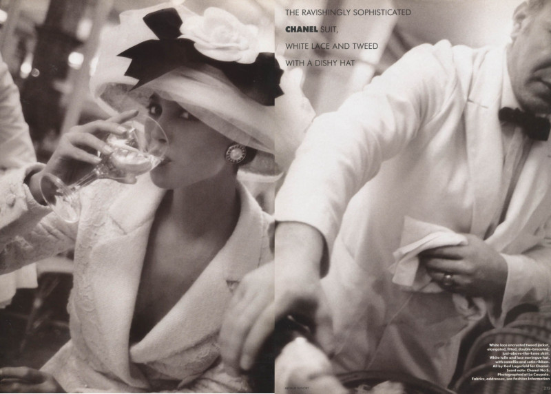 Christy Turlington featured in Paris couture, April 1988