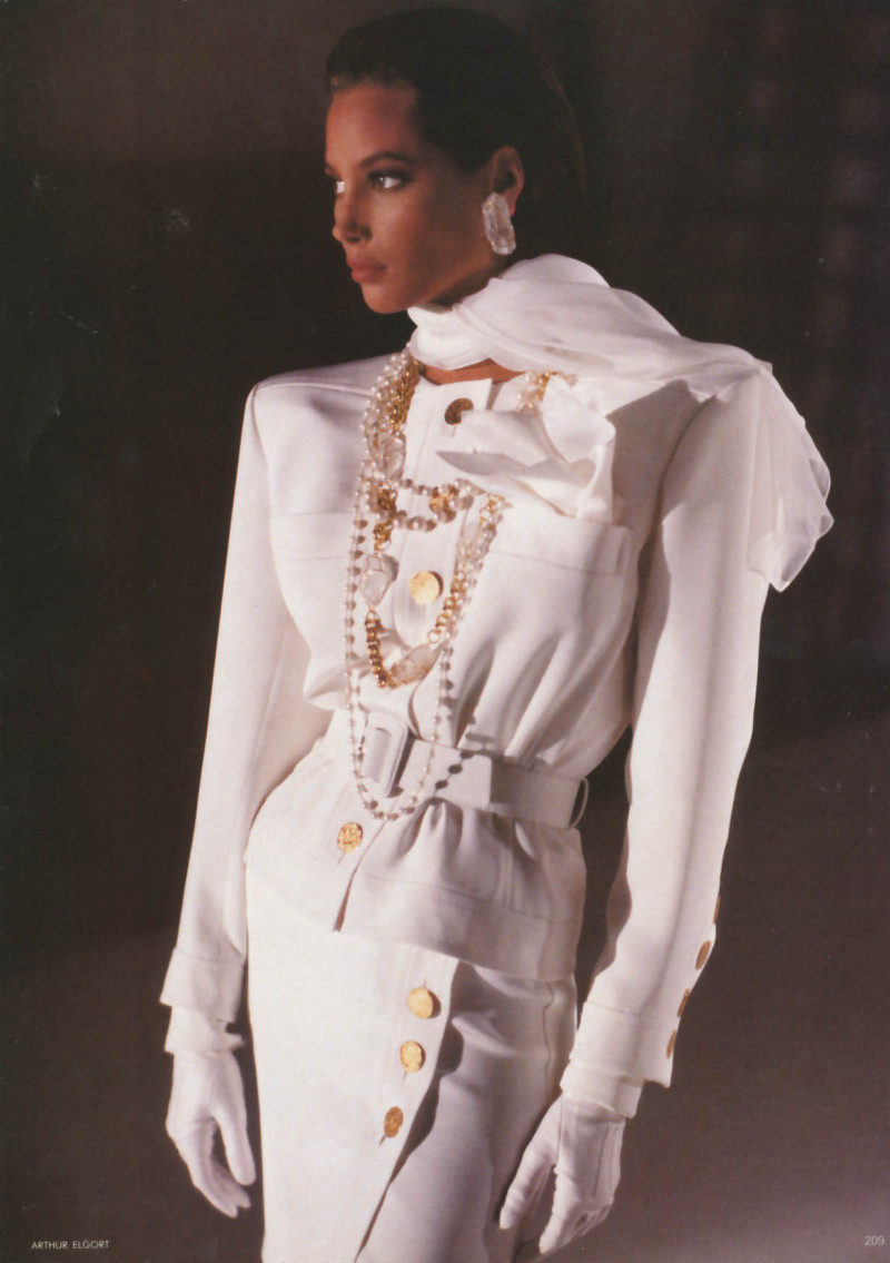 Christy Turlington featured in Paris couture, April 1988